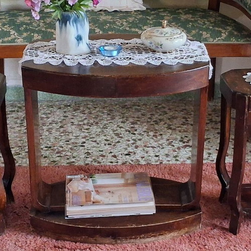Complete Antique Vintage Living Room Set 15 Pieces Solid Wood used