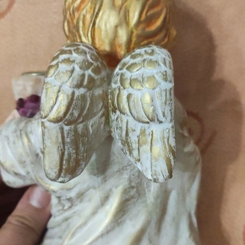 Angel candle holder used, very good condition