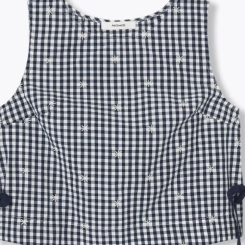 Summer blouse cotton with pearls like new, size S