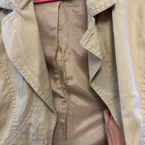 Jacket used, size M, beige, in good condition