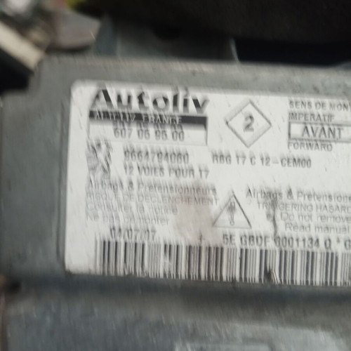Airbag control unit for Peugeot 308, 9664794080, 607059500