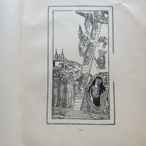 Gravura in lemn book used, religious and ecclesiastical engravings