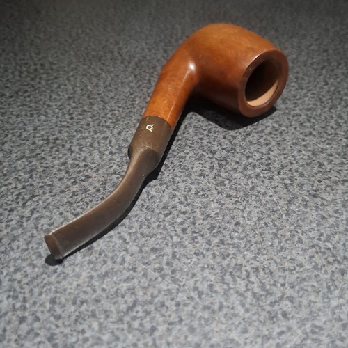 Amphora Holland Vintage Bent Billiard Tobacco Pipe, Genuine Briar