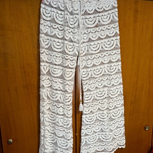 Beach pants like new, white, size M-L