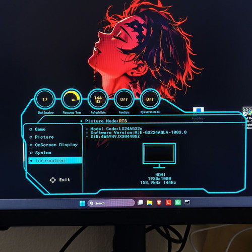 Samsung Odyssey G3 24" 165Hz monitor new with warranty until 2028