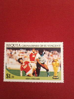 St Vincent World Cup stamp new