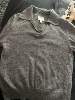 Short-sleeve shirt with collar new, gray, size XS