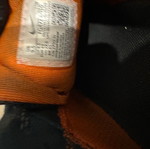 Nike athletic shoes size 43 like new, black and orange