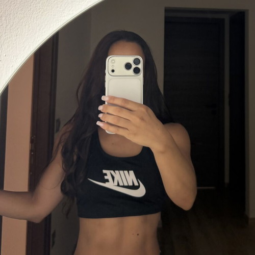 Nike black sports bra, size S