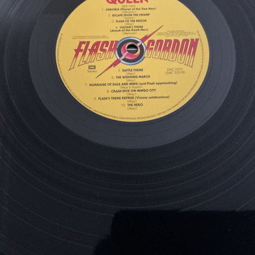 Flash Gordon soundtrack vinyl used by Queen