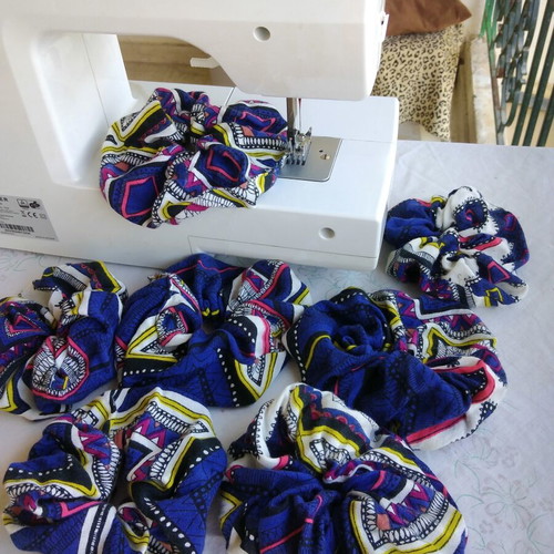 Hair Scrunchie summer colorful handmade new