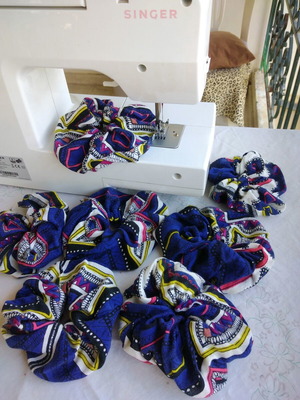 Hair Scrunchie summer colorful handmade new