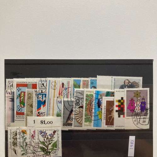 Germany used complete stamp series 1983