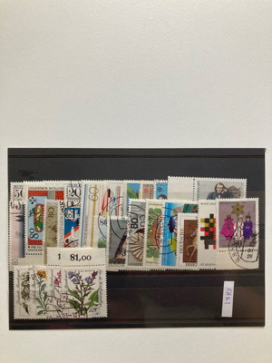 Germany used complete stamp series 1983