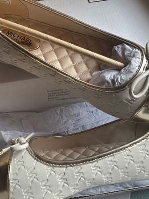 Michael Kors ballet flats size 37, gold