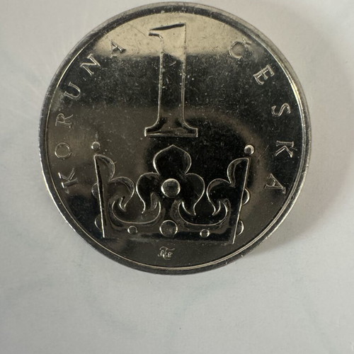 1 Koruna Česka coin 2021 like new, Saint Wenceslas crown