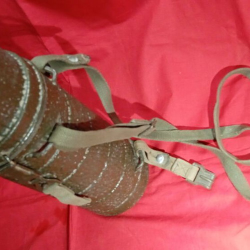 German gas mask and filter case used