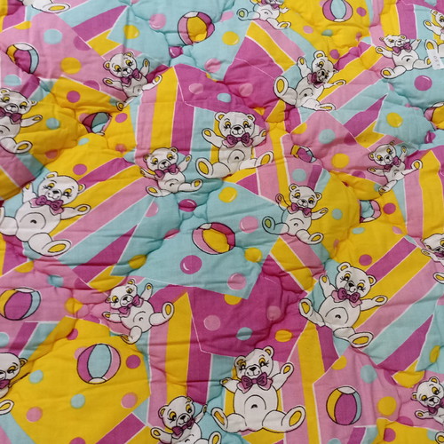 Double quilt two-sided new, cotton fabric with baked wadding