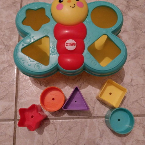 Fisher-Price Butterfly Educational Toy with Shapes like new