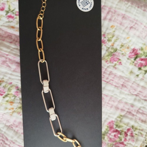 Stainless Steel Bracelet gold and silver like new