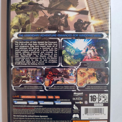 Halo 2 PC-DVD game like new, complete with manual