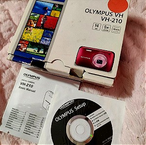 Olympus VH 210 14.0MP  Digital Camera Purple και κάρτα μνήμης 8gb
