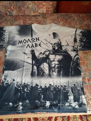 Men's T-shirt with Leonidas from 300 size Large new