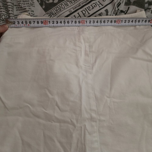 Madlen white mini skirt like new, thin denim fabric
