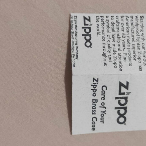 Zippo lighter Blue Journey like new