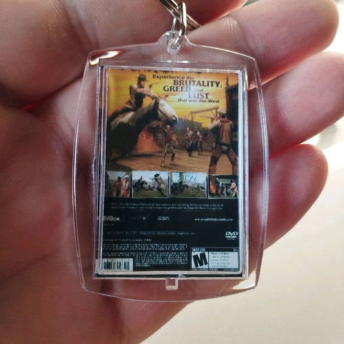 Gun PS2 keychain