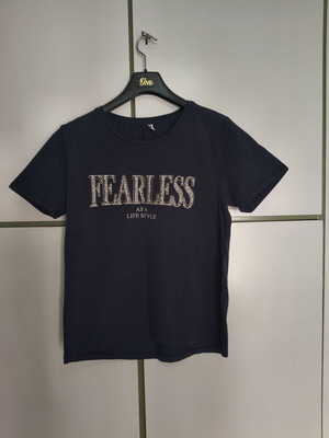 Fearless short sleeve T-shirt, Piaza Italia, dark blue