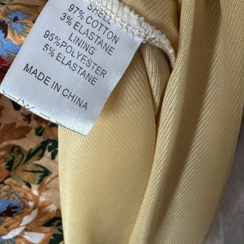 Lindy Bop Floral 50s Dress like new, cotton, beige multicolor, UK10