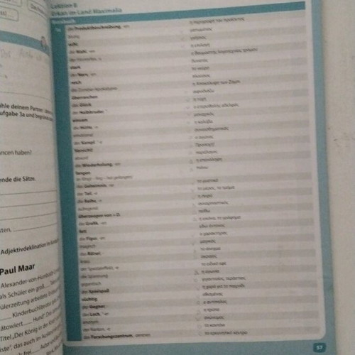 Maximal B1 Glossar German Learning Book new