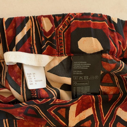 H&M Conscious wide pants like new, brown multicolor, size XS