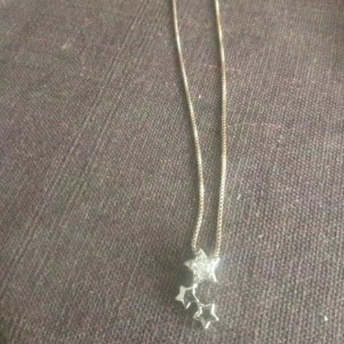 925 silver star necklace with chain