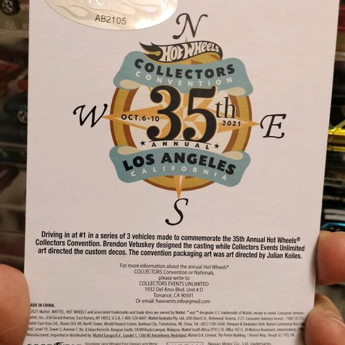 Hot Wheels Collectors Convention 2021, 35th Annual Custom ’72 Datsun 240z numbered