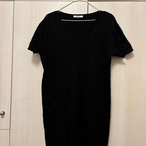 Short-sleeve mako dress like new, black, size S