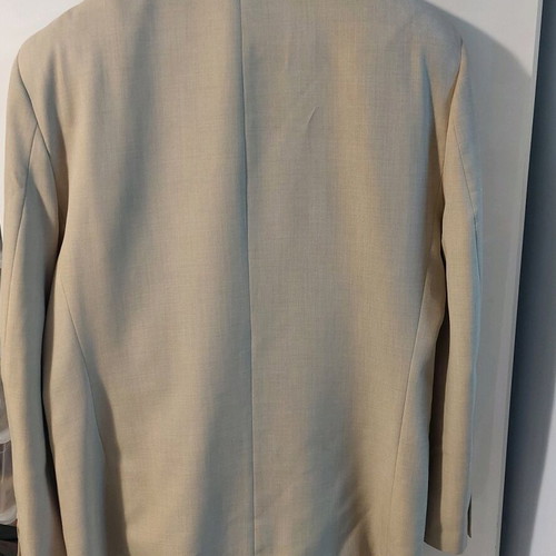Men's suit No56 light beige like new, wide fit