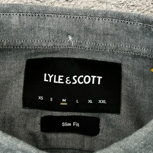 Lyle and Scott slim grey shirt like new, size M