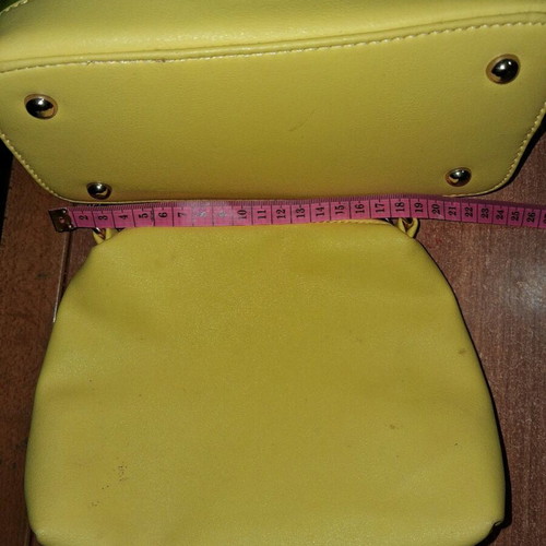 Yellow handbag with inner bag like new
