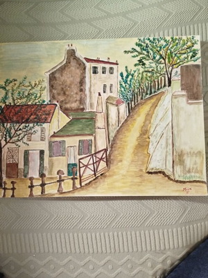 Acrylic painting handmade like new on paper