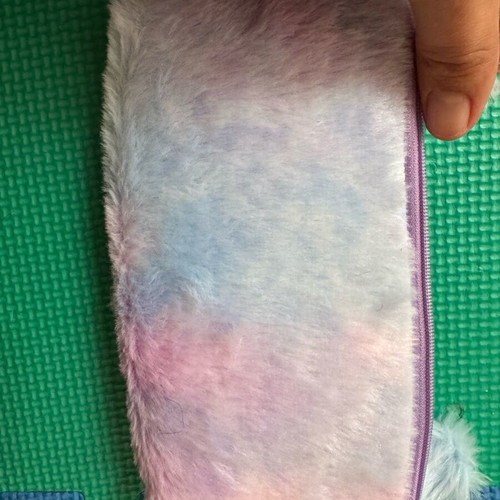 Furry pencil case like new