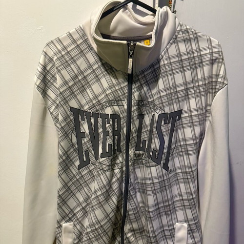 Everlast Windbreaker used, size M, white and gray