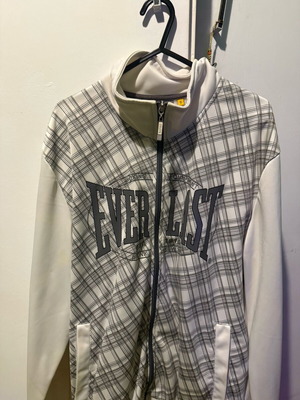 Everlast Windbreaker used, size M, white and gray