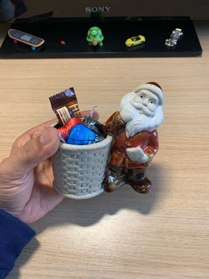 Ceramic Decorative Santa Figure like new