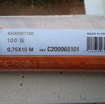 Millimeter paper roll new 0.75 x 10 m