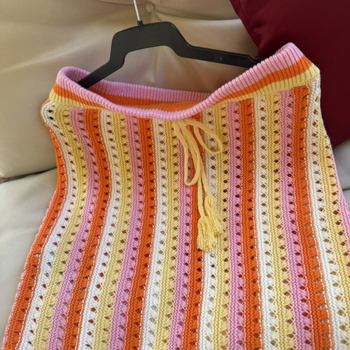 Mango summer skirt, 100% recycled cotton, never worn