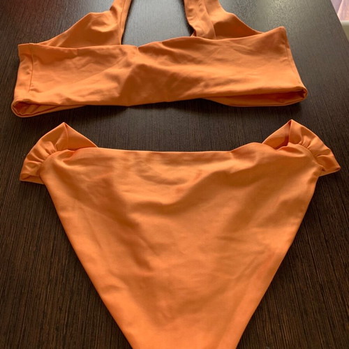 Oh POLLY women's swimsuit like new, orange, size small