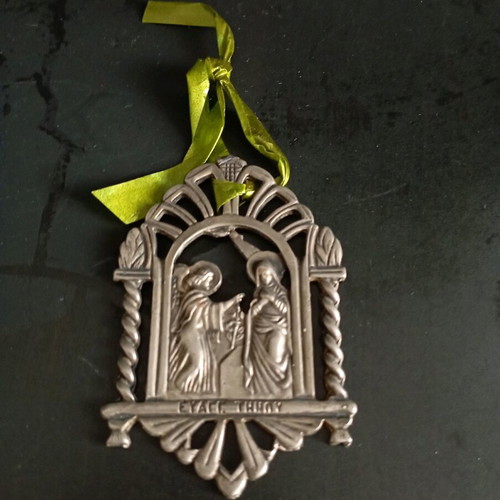 Religious amulets used, set of 2, iron and metal
