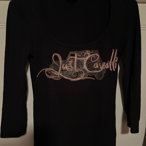 Just Cavalli blouse black, size XS, like new
